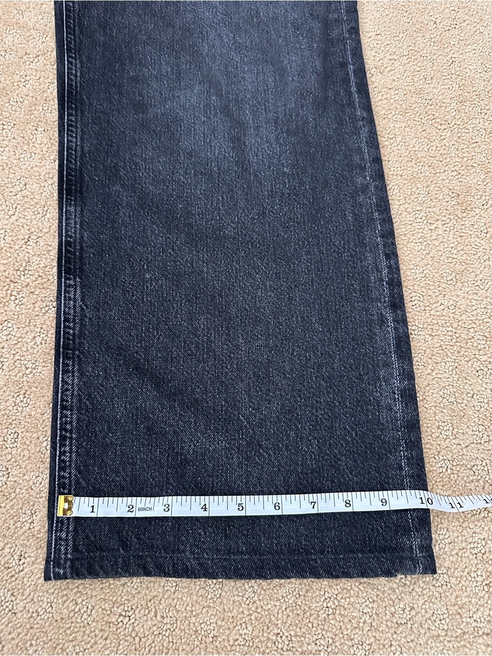 Agolde Black Low Slung Baggy Jeans Size 26. - Picture 4 of 7